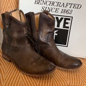 Frye Melissa short button boot slate 10